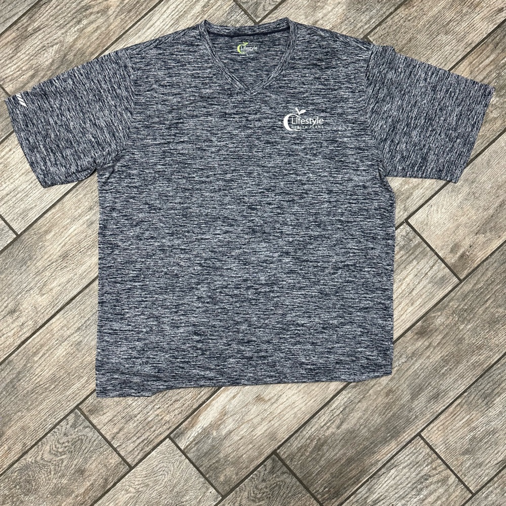 Lifestyle Mens Short Sleeve Athletic Dri Wick Tee New Size Large